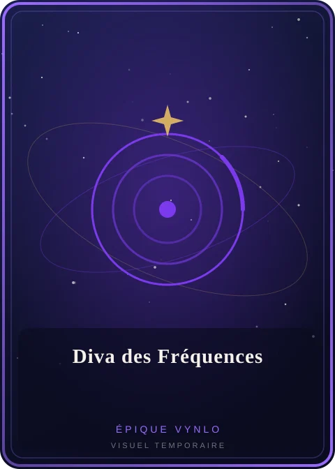 Carte épique brillante : Diva des Fréquences